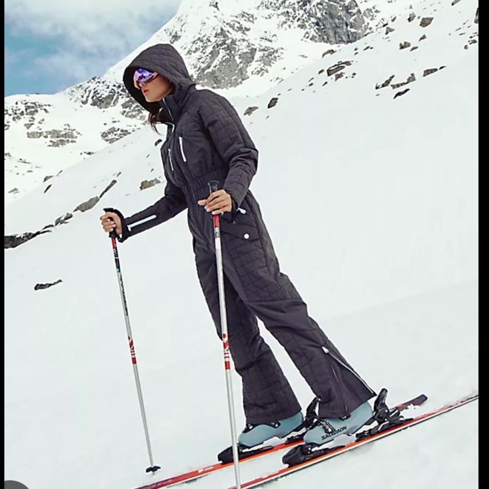 Free People Movement All Prepped Ski Suit in Black